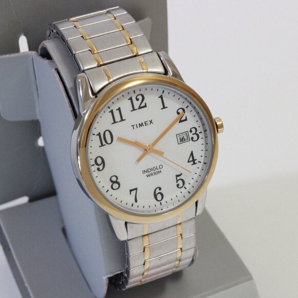 Timex Easy Reader Men's Quartz Watch With Expansion Bracelet 35mm - Picture 2 of 12